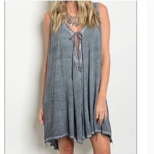 Emory Park NWT 100% Rayon super sexy frayed dress